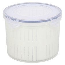 2.5L Pickle & Olive Holder with Strainer | BPA-Free Plastic Storage Jar.