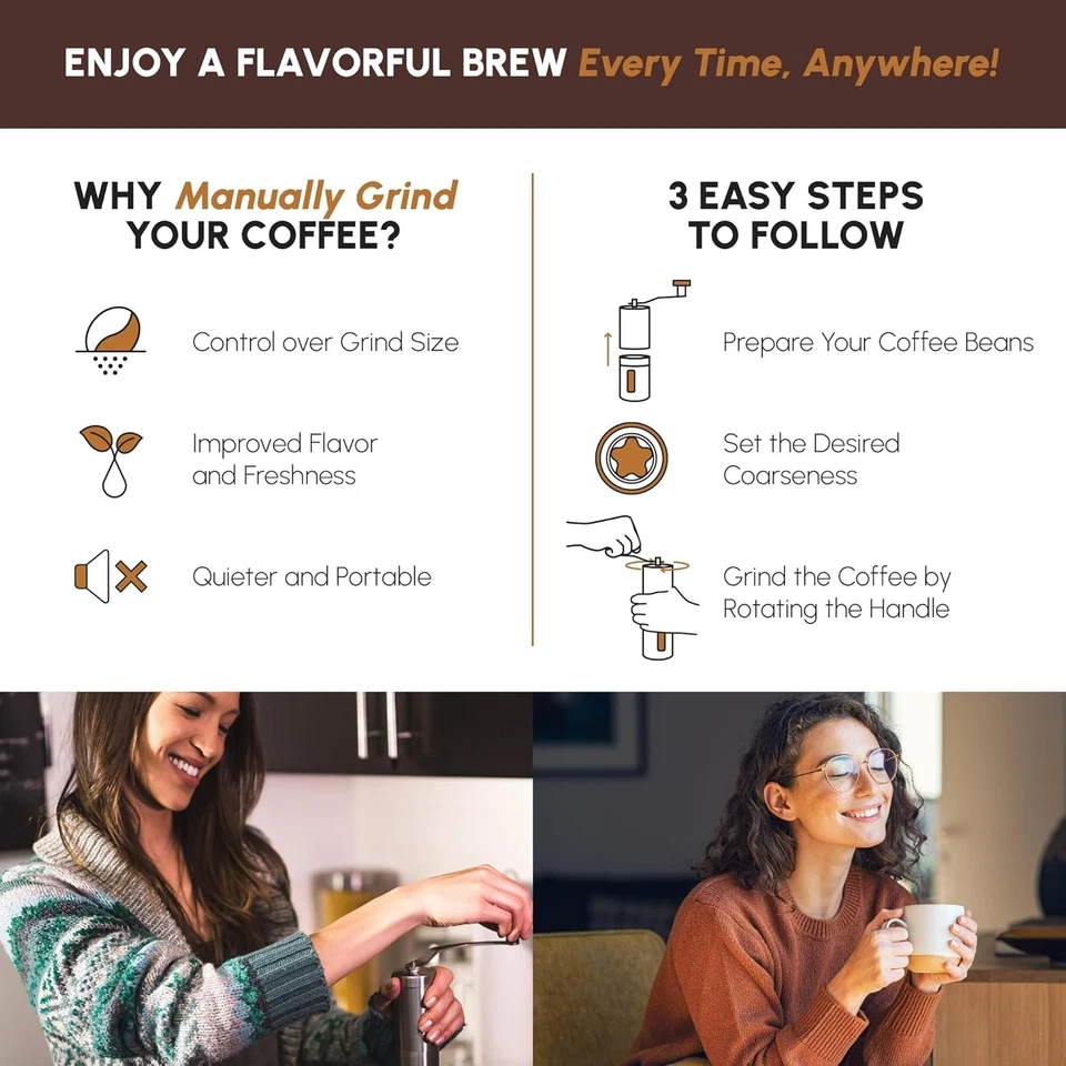 JavaPresse Manual Stainless Steel Coffee Grinder - 18 - Image 4 of 4