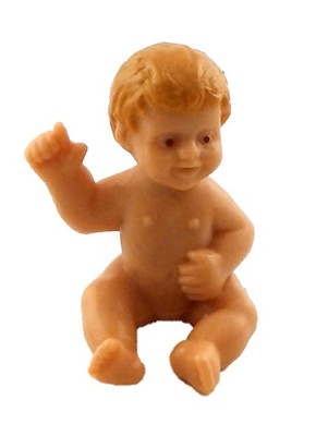 Puppenhaus Baby Puppe sitzend Miniatur Menschen Kinderzimmer Zubehör 1:12 Puppe