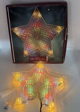 VTG Grandeur Noel Electronic Laser Star Christmas tree topper 8 Functions 1994