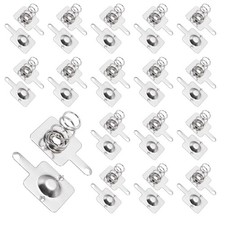 15 Set Battery Spring Contact 12x12mm Positive Negative Unipolar
