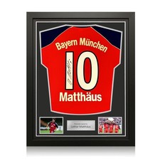 Lothar Matthäus Signed Original Bayern Munich 1999-01 Jersey. Standard Frame
