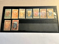 Tunisia group of 8 stamps loose Scott Cat Q1/Q9 Parcel Post  1906 all used