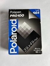 EXPIRED DRIED OUT Polaroid Polapan PRO 100 664 PACK FILM 3 1/4"X4 1/4" 1996
