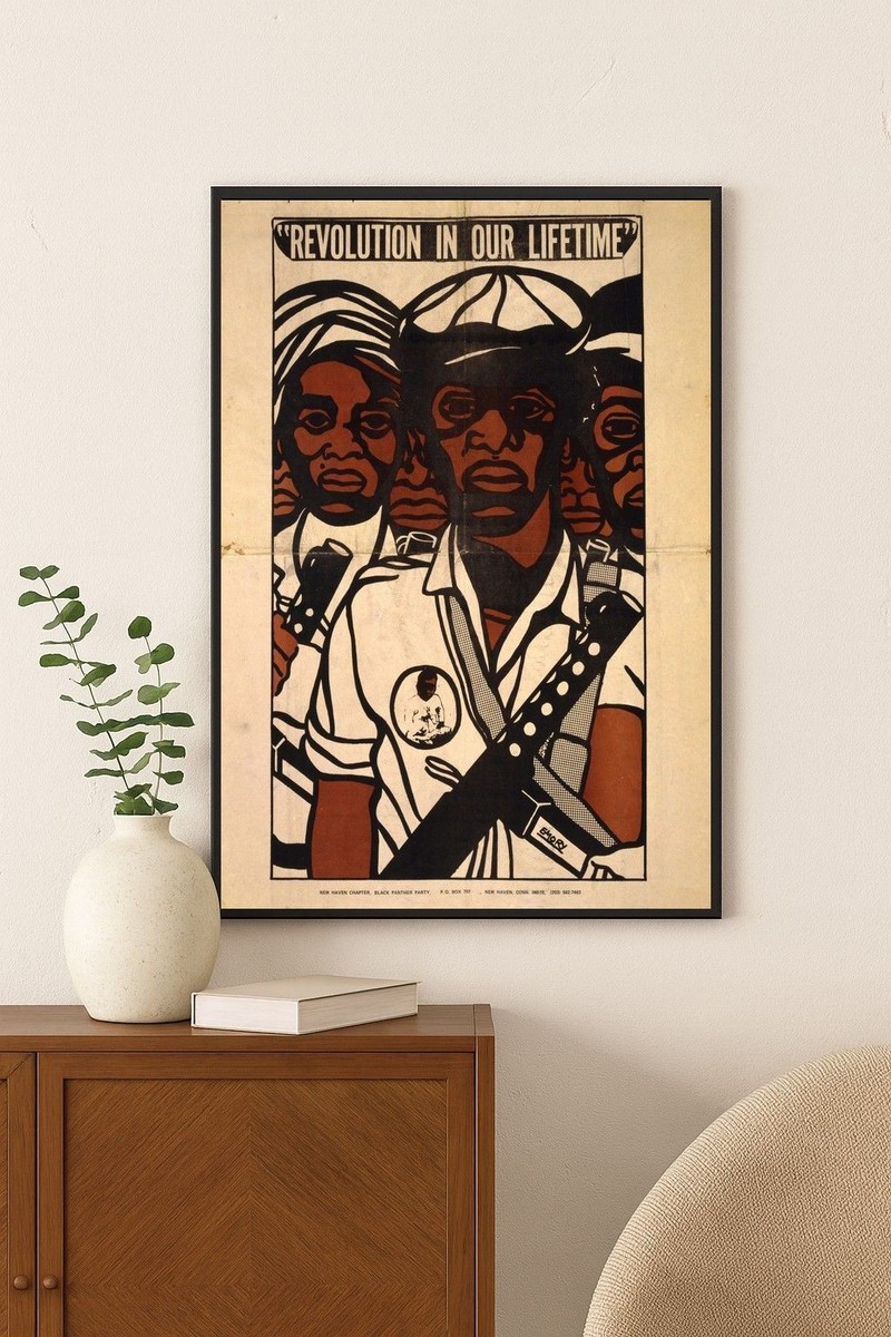 Revolution In Our Lifetime ✊ 1960s Black Panther Poster - 24x36