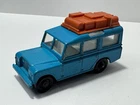 Matchbox Lesney No 12 Land Rover Safari Turquoise w Orange Roof Load