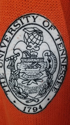 Cardigan maglione calcio vintage Belle Pointe TN VOLS Tennessee Vols M - Foto 3 di 12