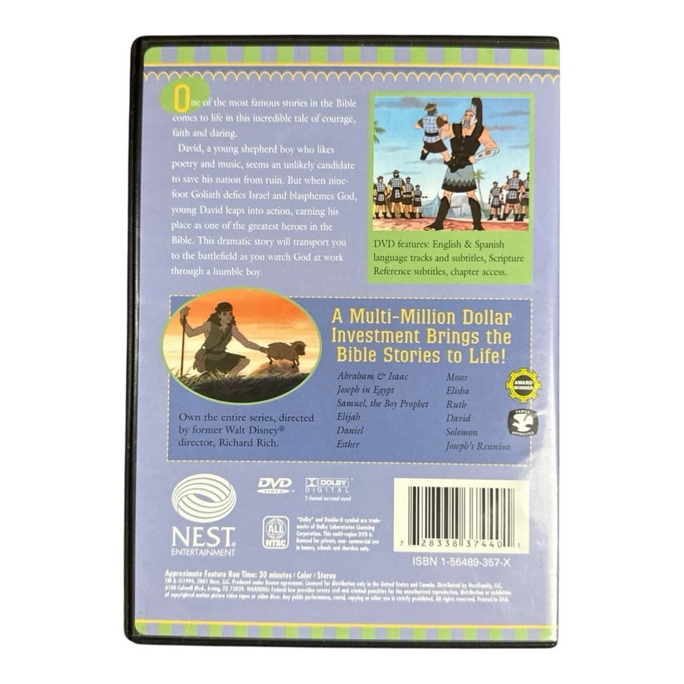 David & Goliath: Animated Stories From the Bible DVD - Image 4 of 4