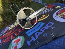 1999 HARO Shredder THREE PIECE CRANK & NUKE 44T SPROCKET SET Old Mid School BMX