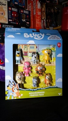 BLUEY Neighborhood Friends 8 Figure Pack Bingo Lucky Judo Missy Muffin Coco