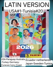 Panini World Cup 2026 -LATIN Edition - Stickers From USA #1 to TUN #20