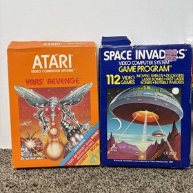 Atari 2600 Game Lot CIB Tested Space Invaders Yars Revenge Riddle Of The Sphinx 