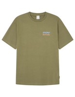 Herren T-Shirt M Khaki Baumwolle Springfield Mittel