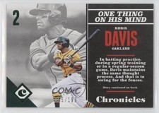 2017 Panini Chronicles Green 55/199 Khris Davis #34 z0q