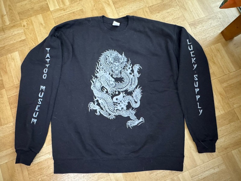 CHINESE TATTOO DRAGON LONG SLEEVE SWEATSHIRT