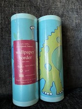 2 x Laura Ashley Vintage Dinosaur 2001 Border Wallpaper 10m x 176mm Wide Vinyl