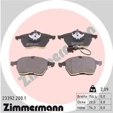 Bremsbeläge 23392.200.1 ZIMMERMANN für AUDI SEAT VW SKODA