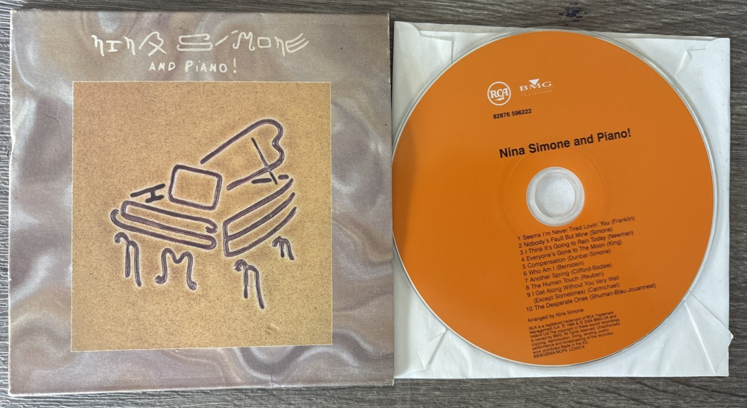 NINA SIMONE - Nina Simone & Piano : CD Album 2004 Reissue - Vinyl Replica