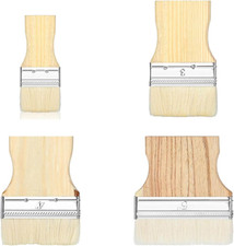 4 pcs Flat Paddle Paint Brush Set, Wide Paint Brush Large Paint Brush 2/3/4/5 In