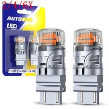 2/4/6X Yellow Amber 3157 LED Turn Signal Parking Light Blinker Corner Bulb