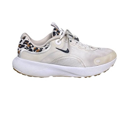 Nike React Escape Run Women's White Leopard Sneakers DM3083-100 Size 7