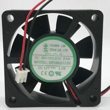 YOUNGLIN DFS602012H 6020 DC12V 2.0W 2-wire 6CM silent cooling fan