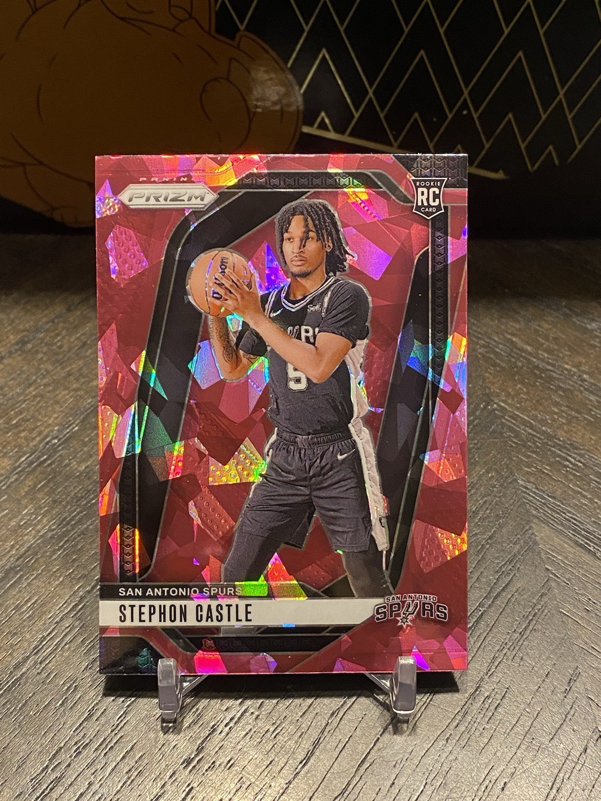 2024-25 Panini Prizm #234 Stephon Castle Prizms Pink Ice