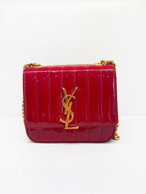 Saint Laurent  Vicky Crossbody Red Leather Bag