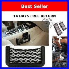 Car Seat Storage Net Organizer Mesh Side Back Pocket Phone Holder