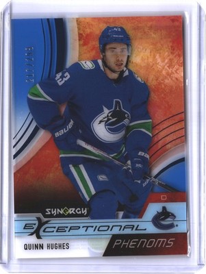 2021-22 Upper Deck Synergy #EP-QH Quinn Hughes Exceptional Phenoms Blue #/299