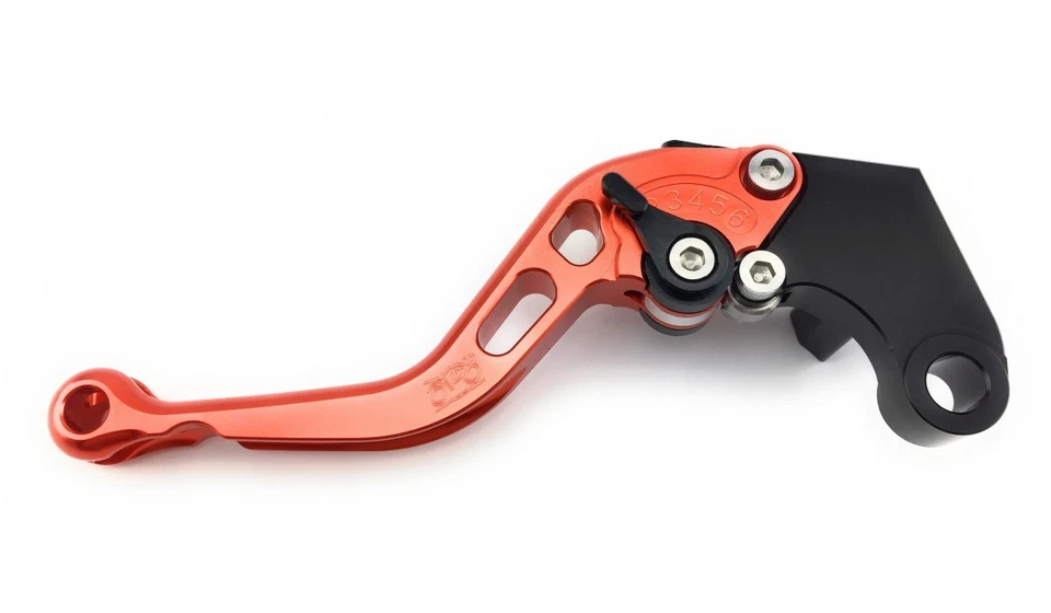 Paire Leviers Courts Orange Frein Embrayage APRILIA RSV4 1000 RSV 4 RK 2009-2014 - Photo 4/4