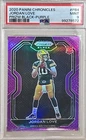 2020 Panini Chronicles Prizm Black Jordan Love Rookie Purple /125 PSA 9 MINT RC