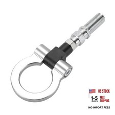 Tow Hook/Universal M18x2.5 Car Front Bumper Towing Hook/Durable Silver Tone