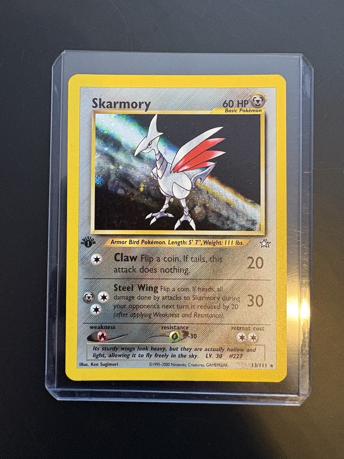 #13/111 Skarmory 1st Edition Holo 2000 Pokémon Neo Genesis