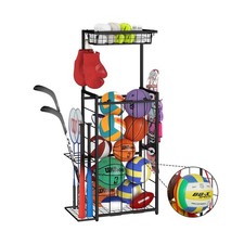 Sports Equipment Organizer, Small Garage Ball Storage Rack with... Fast USA SHIP