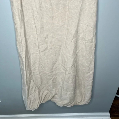 T. B. Togg handwerkliches Leinen-Midikleid mit Blasensaum - Large? - Bild 4 von 10