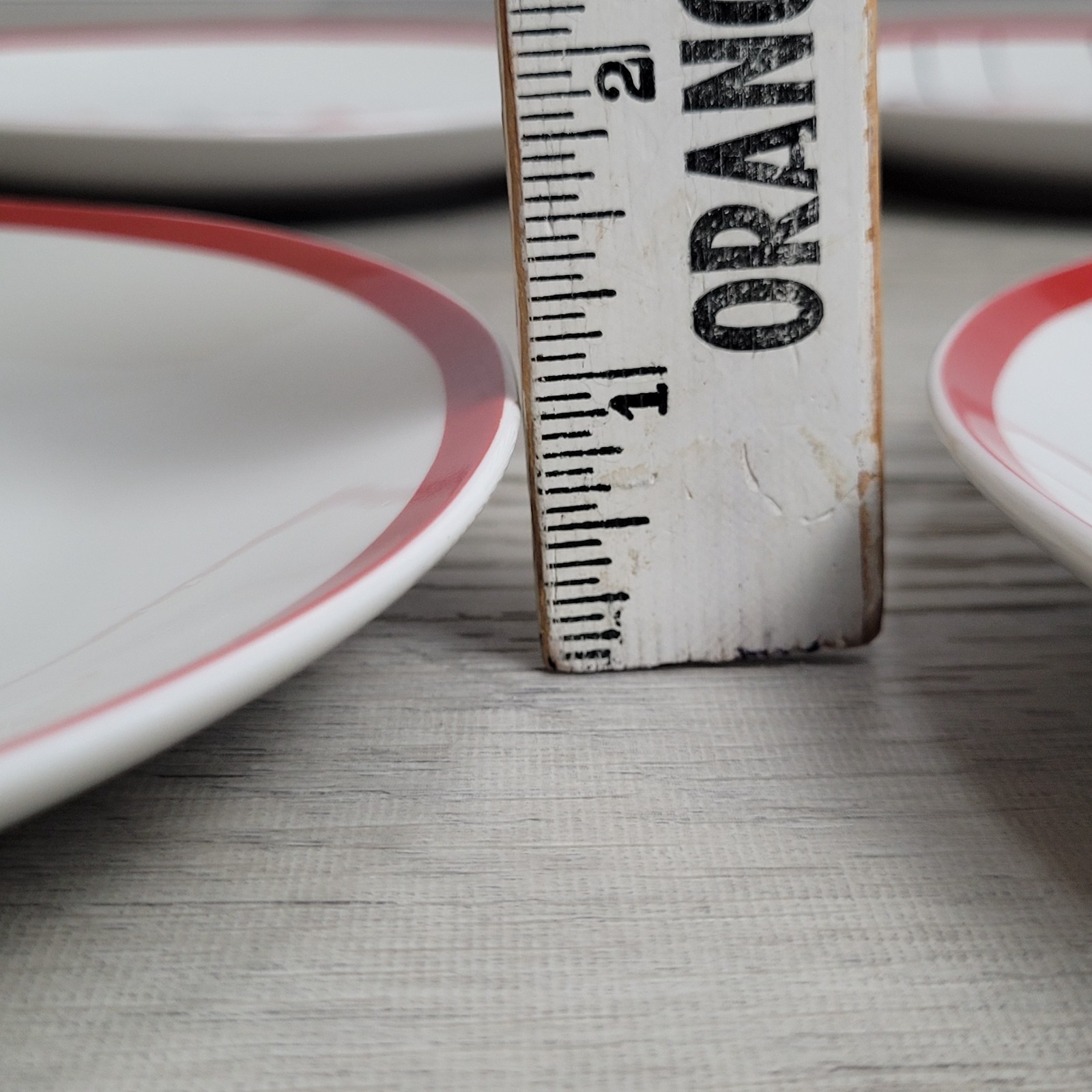 American Atelier Porcelain Plates 8" Salad Dessert Christmas Holiday Set of 4