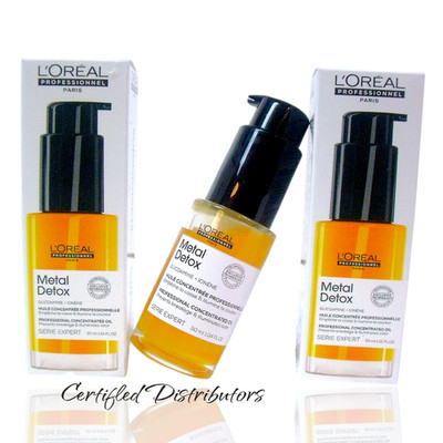 (2-Pack) L'OREAL Expert ''Metal Detox Oil'' Anti-Deposit Daily Leave-in Protector