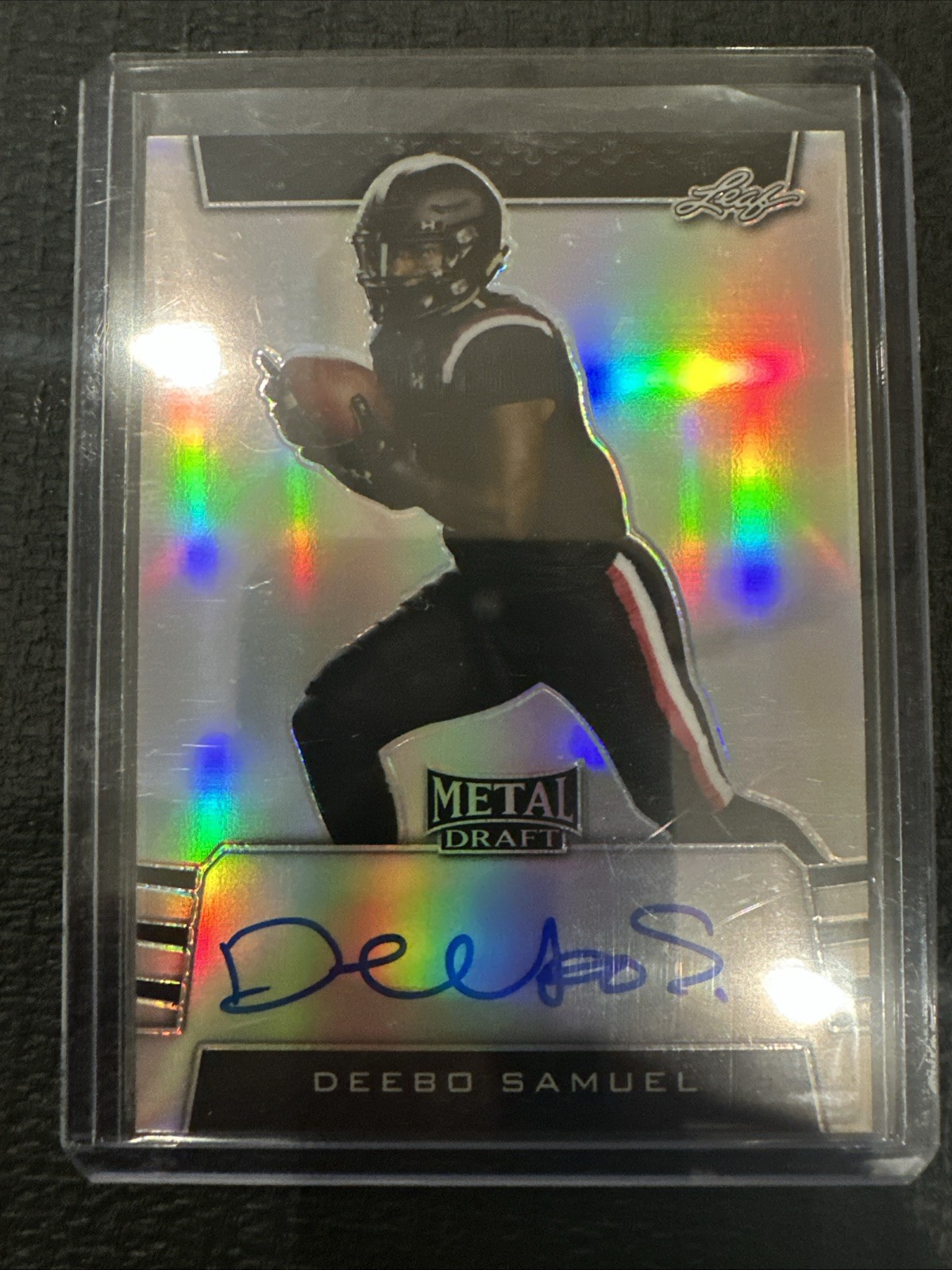 Deebo Samuel Leaf Metal Draft Autographs Photo Variation #PVDS1 Base