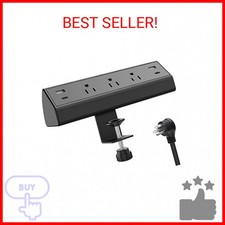 Jgstkcity Desk Clamp Power Strip,40W Total Fast Charging Station,2 PD 20W USB C