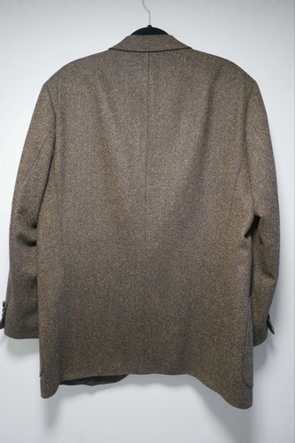 40R Vintage Hugo Boss Jacket Brown Wool Silk Made in USA - Picture 10 of 10
