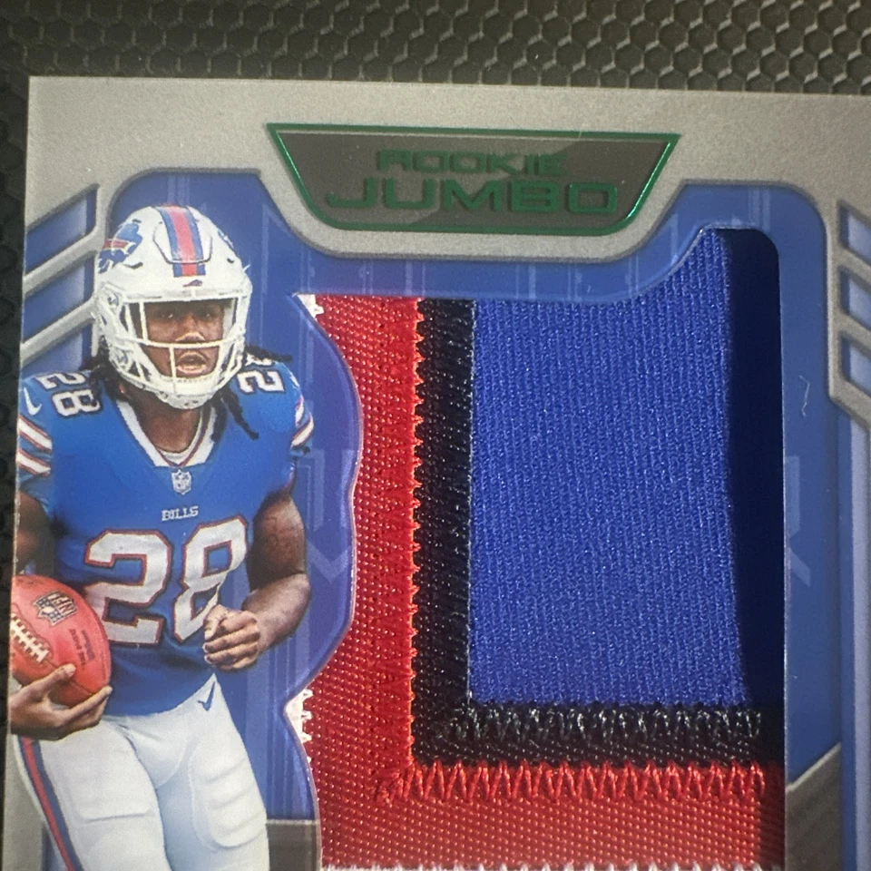 2022 Panini Playbook James Cook Rookie Jumbo Jersey Booklet /49 - Image 4 of 4