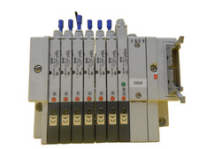 TEL Tokyo Electron SVC4 7-Port Manifold SMC SQ1131Y-5-C4-Q PR300Z Used Working