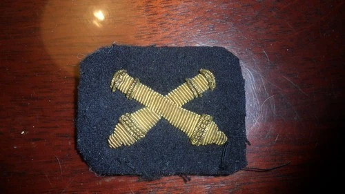 UNION ARTILLERY OFFICER BULLION EMBROIDERED INSIGNIA FOR KEPI or FORAGE CAP