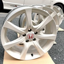 Honda Civic FD2 Type R Genuine JDM White Wheels Enkei 18×7.5J +60