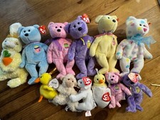Ty beanie babies vintage Easter Holiday eggs lot of 6 plus 6 teanies Kiss Me