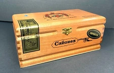 Arturo Fuente Canones Empty Wooden Cigar Box 4" Deep Great for Storage & Crafts