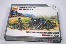 1/72 Scale WWII German Pak 40 Anti-Tank Gun With Crew, Zvezda, NIB