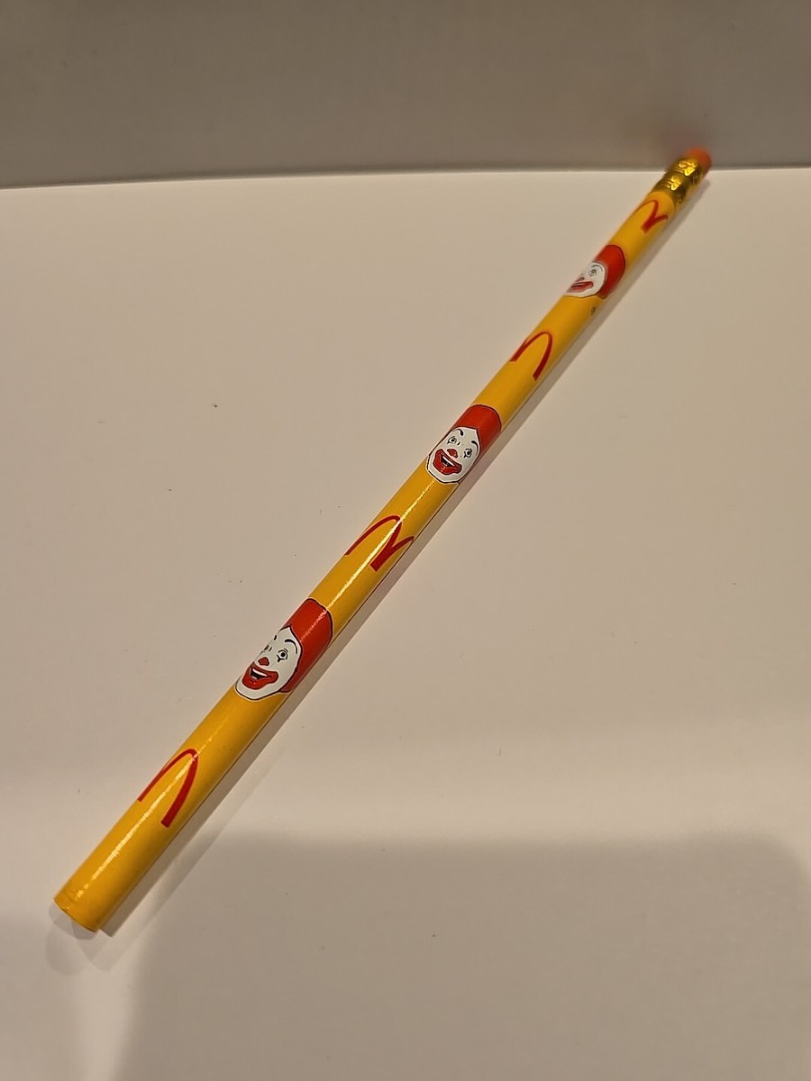 Rare Mcdonalds Happy Meal Toys Pencil Ronald McDonald 1989 Vintage