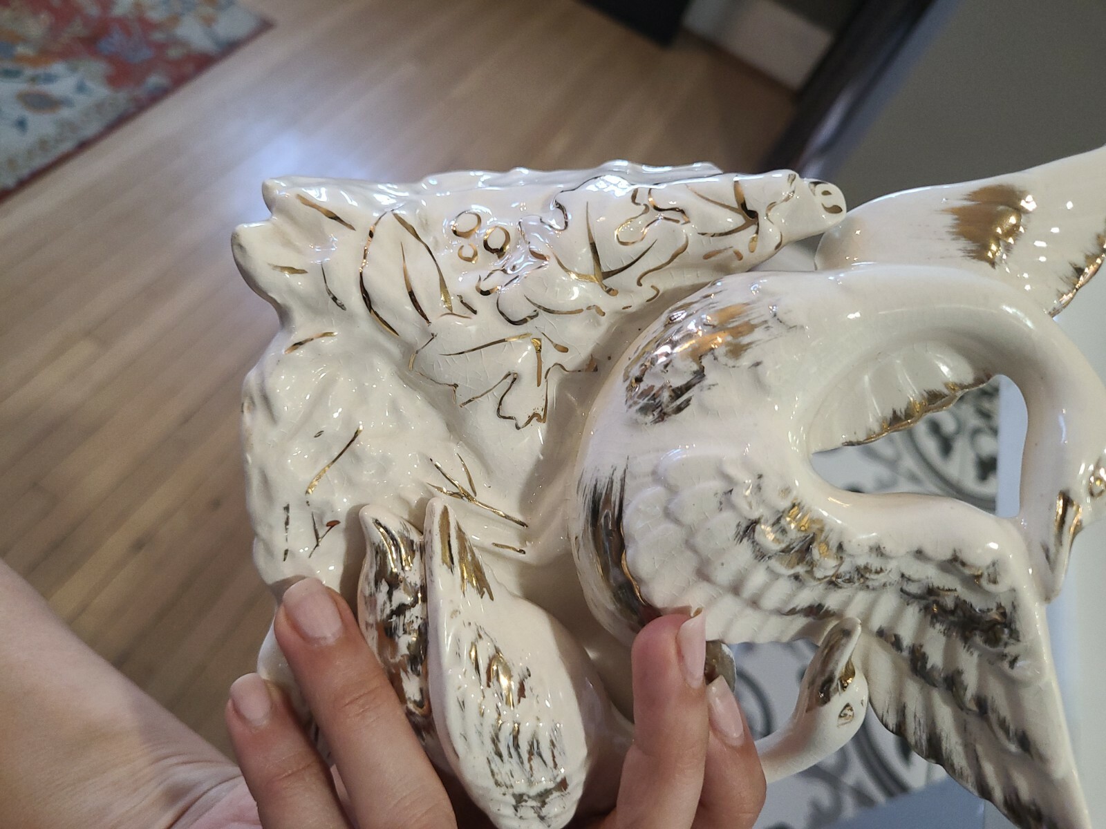 Vintage Hand Painted Betson Ceramic Betson’s SWAN Figurine PLANTER Vase eBay